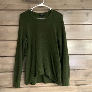 J Crew Knit Green Crewneck Sweater